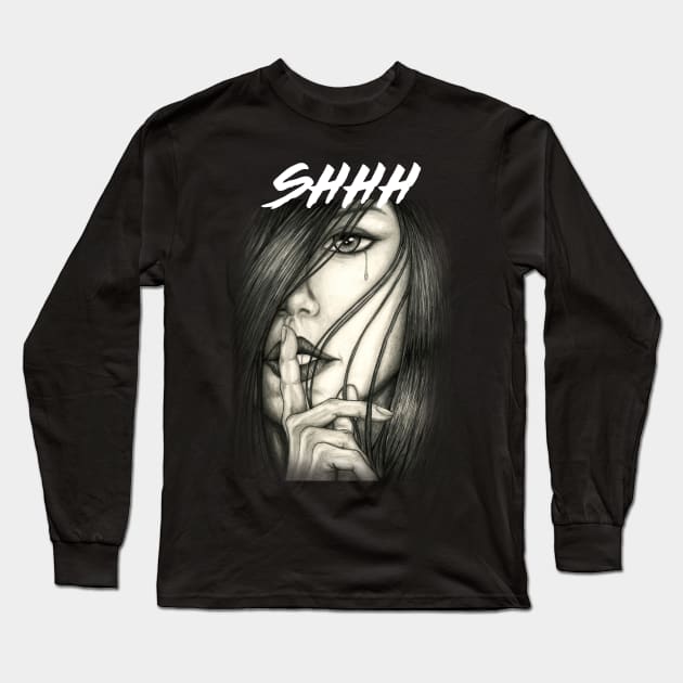 The Secret Shhh Long Sleeve T-Shirt by Redemption Tshirt Co.